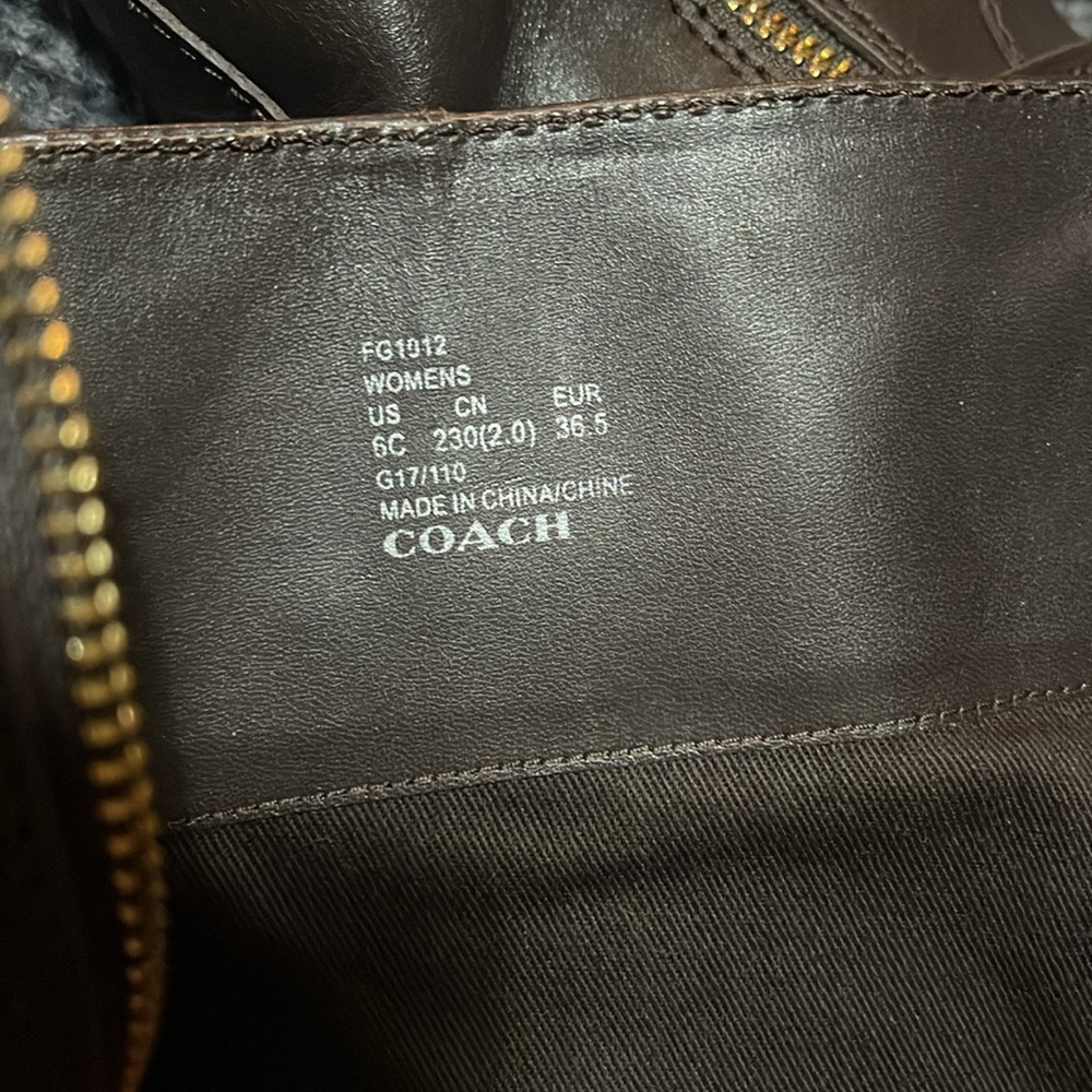 Coach Brown Leather Tall Boots. 💋FINAL SALE PRICE💋 - Picture 5 of 7